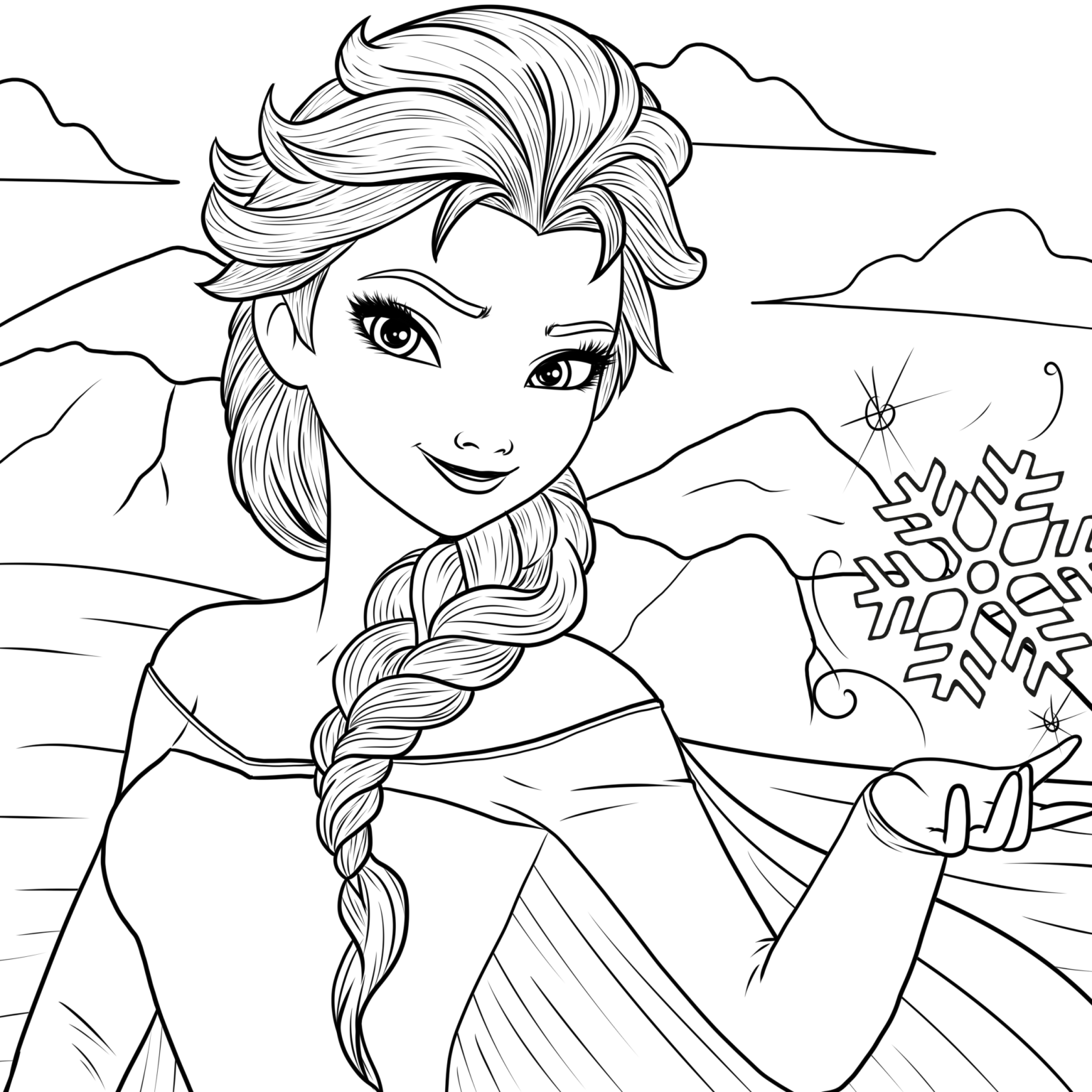12 Elsa Coloring Pages for Little Frozen Fans TheToyZone
