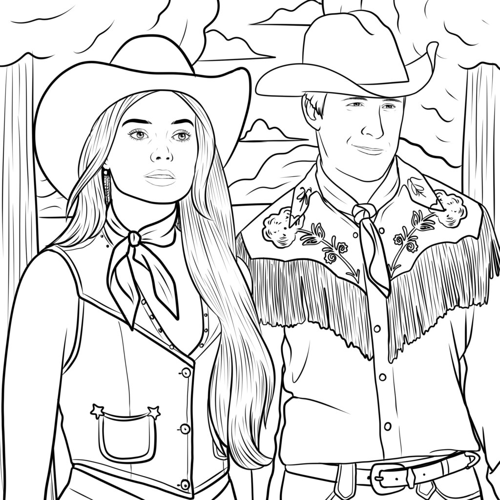 Desenho Para Colorir Barbie E Ken Desenho Para Colorir Barbie E Ken