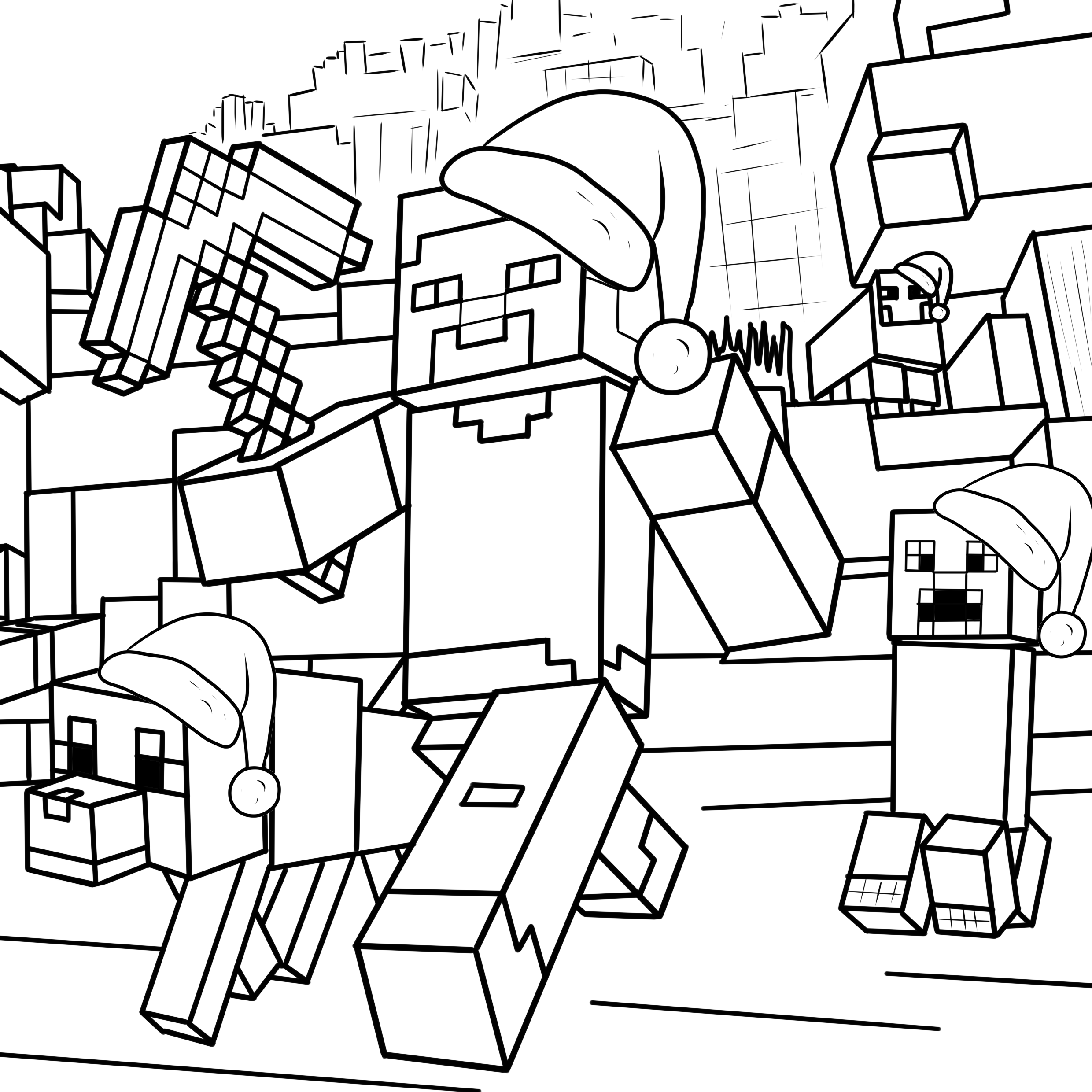 Minecraft Coloring Printables Crayola Minecraft 96 Pages Coloring All 
