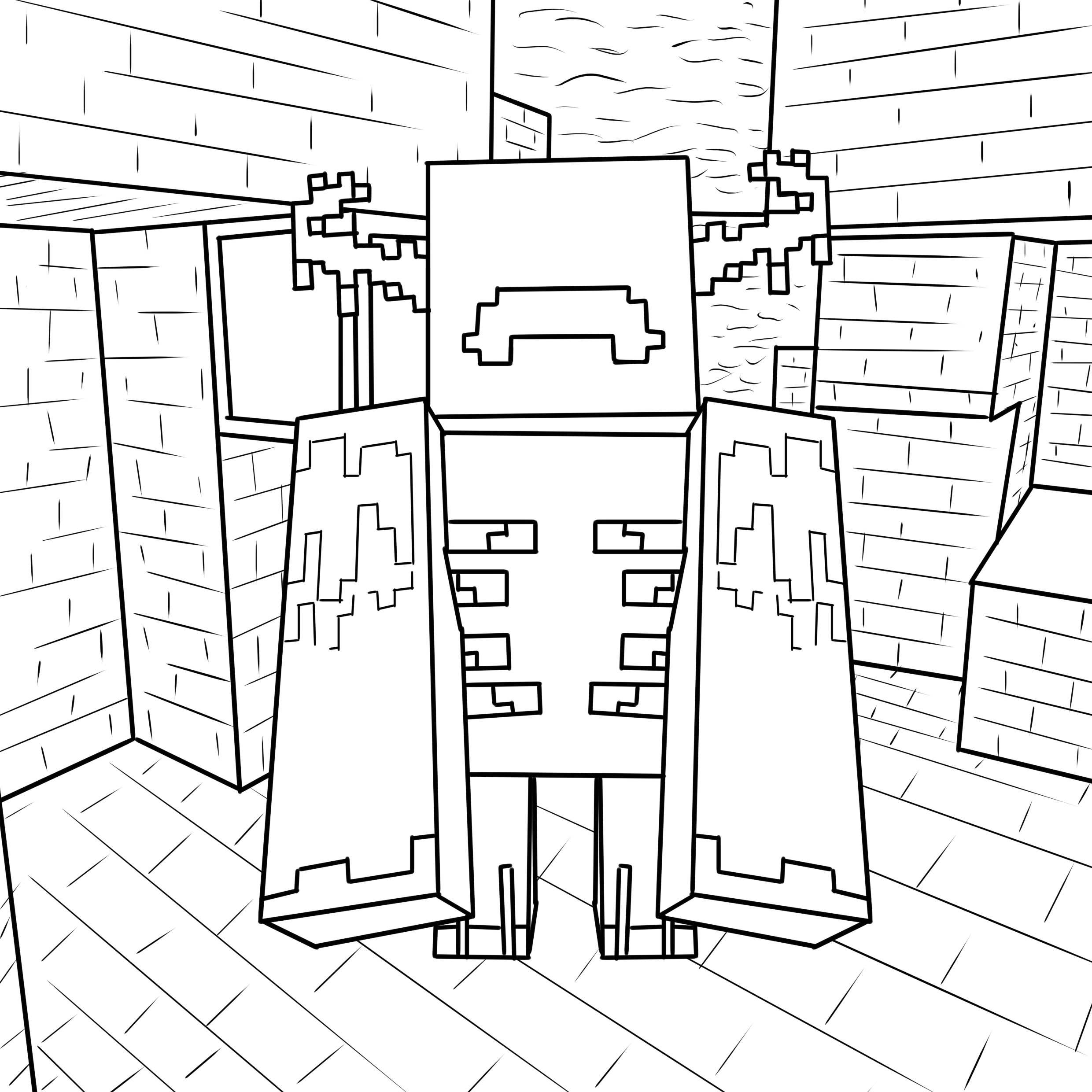 Minecraft Pictures To Print And Colour Free Minecraft Coloring Page To Minecraft Pictures To Print And Colour Free Minecraft Coloring Page To