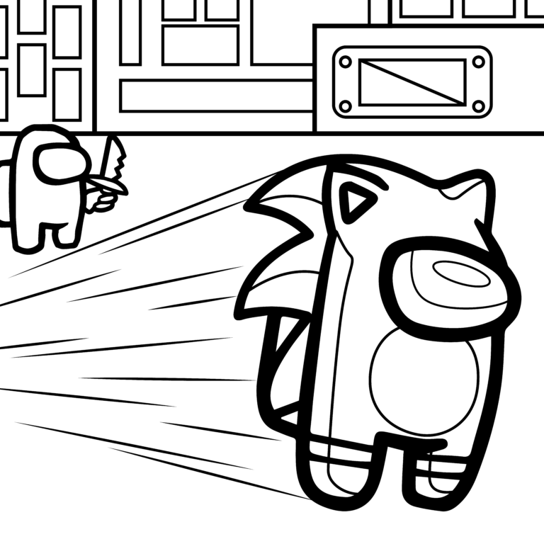 11 Among Us Coloring Pages - [Free and Printable]