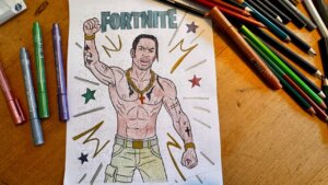 Fornite coloring pages HEADER