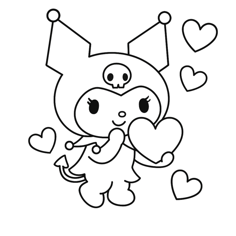 11 Kuromi Coloring Pages - TheToyZone