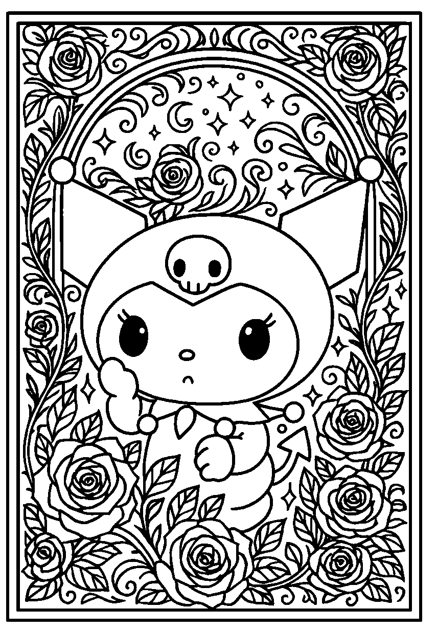 11 Kuromi Coloring Pages - TheToyZone