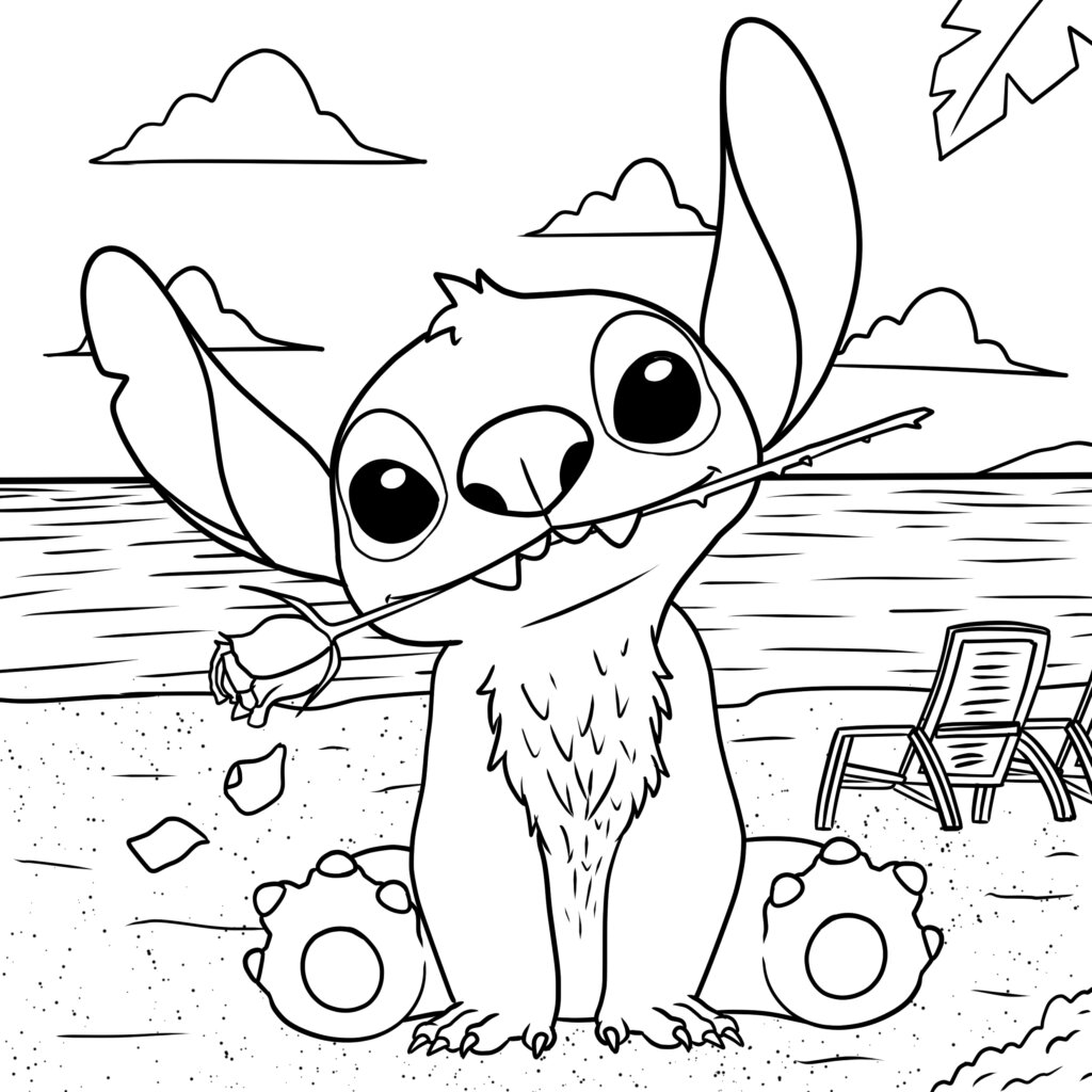 Just stitch coloring page