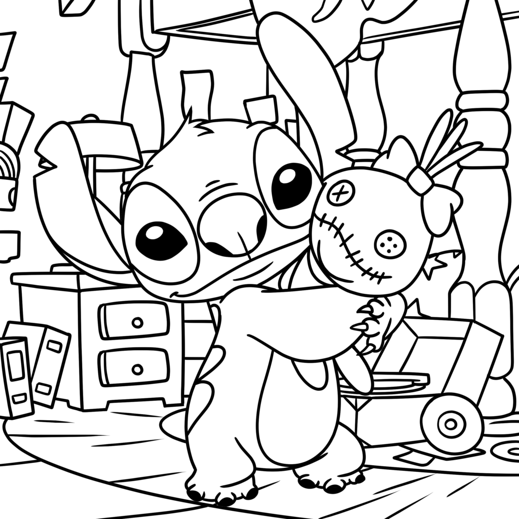 Lilo and Scrump coloring page