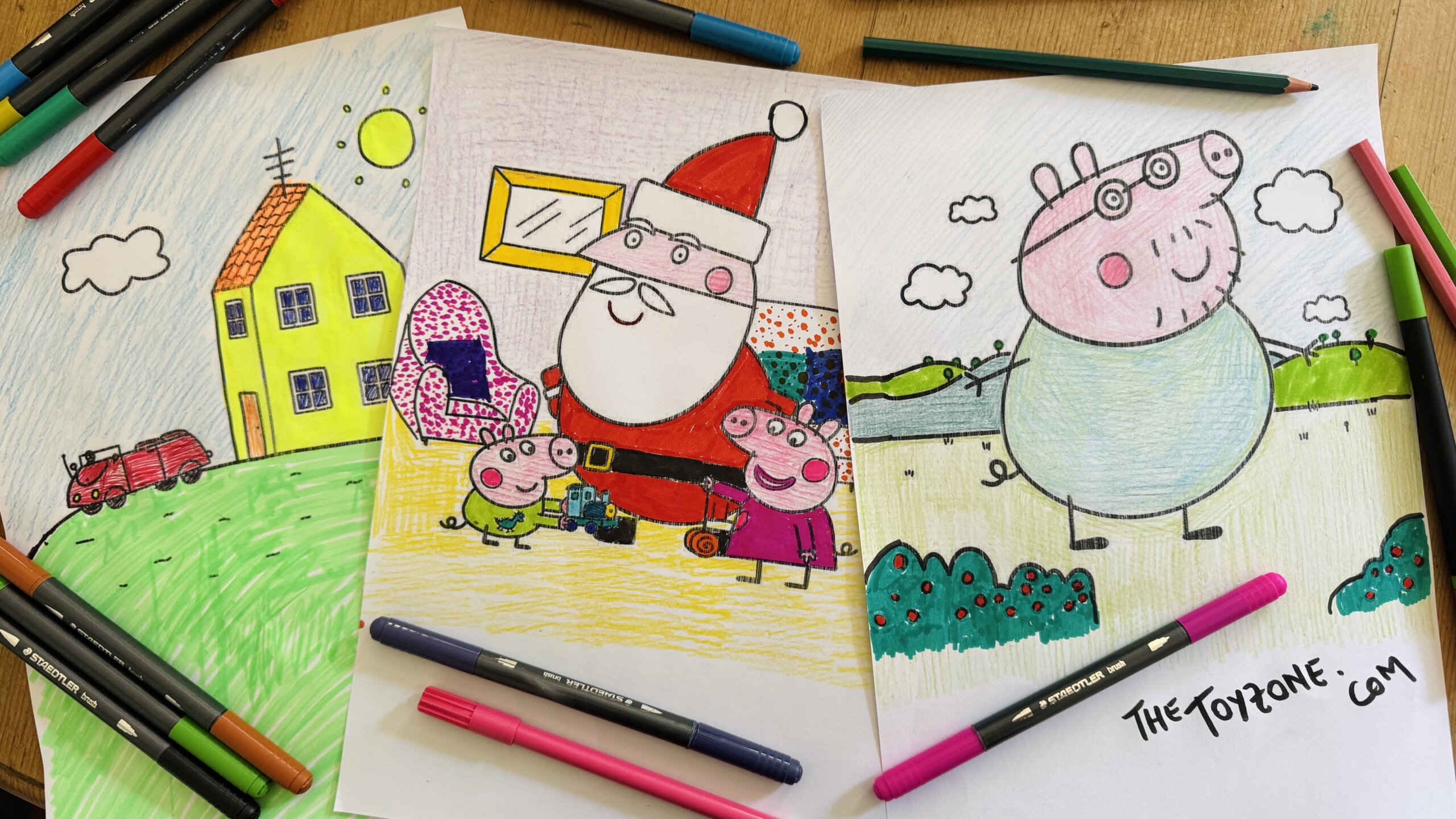 Peppa Pig Coloring Pages Featured IMAGE