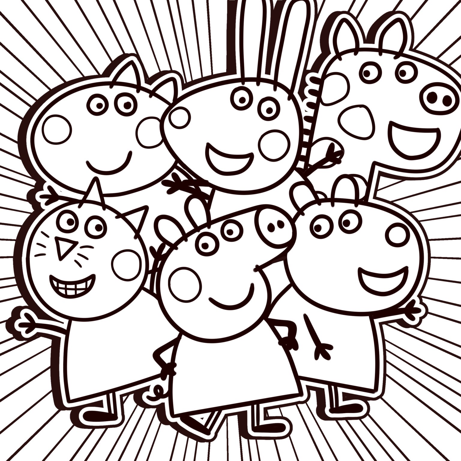 12 Peppa Pig Coloring Pages - TheToyZone
