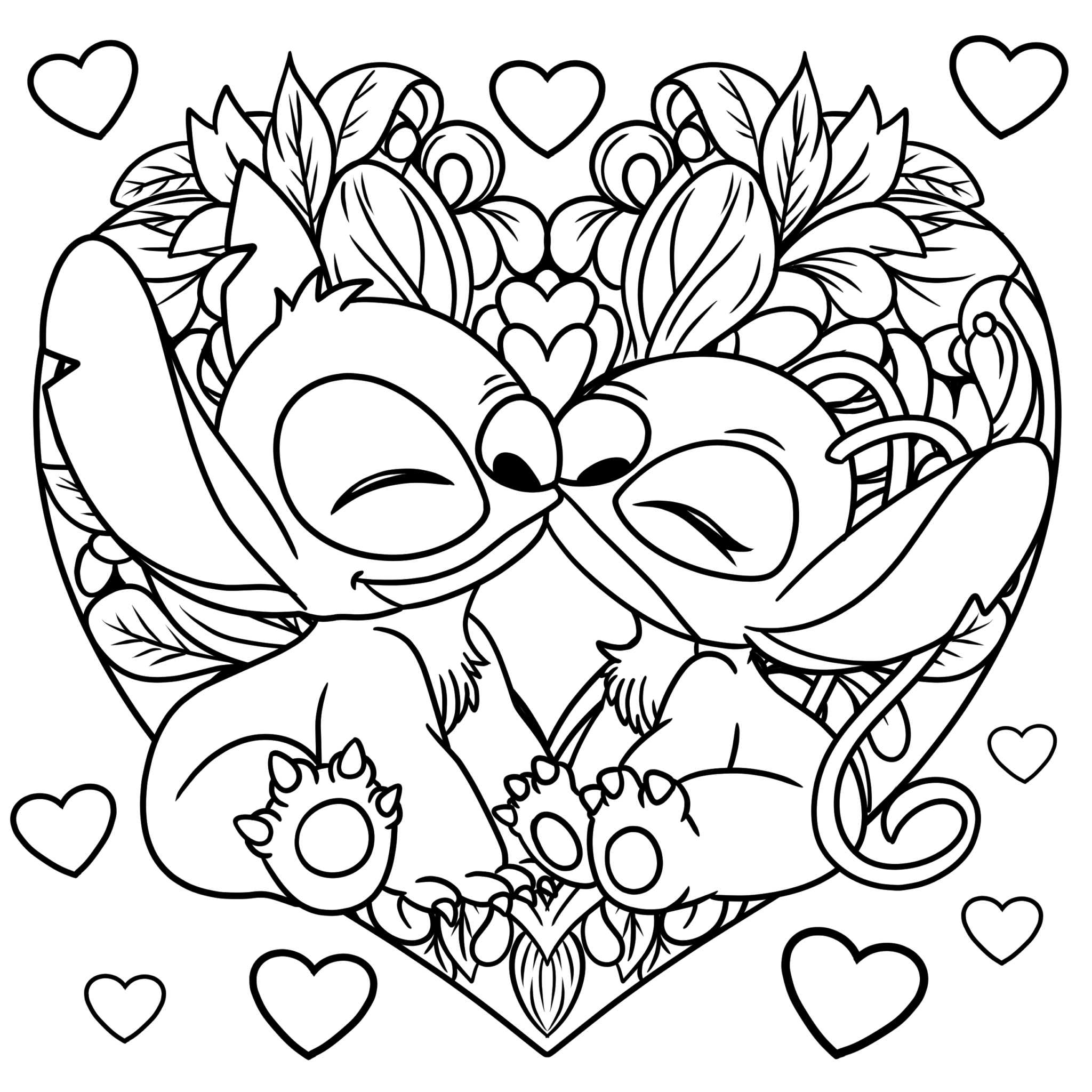 5 Free Printable Lilo and Stitch Coloring Pages - TheToyZone