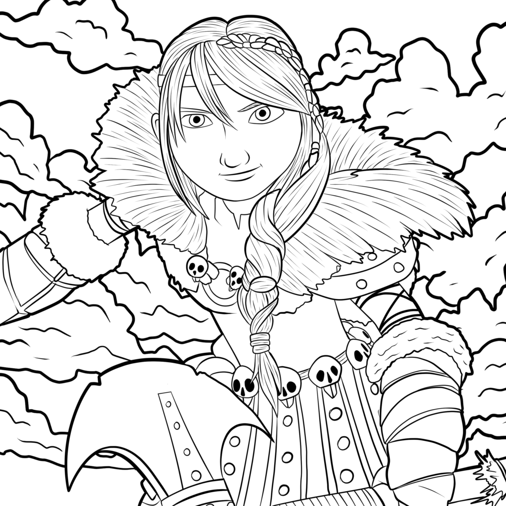 Astrid How to train your dragon