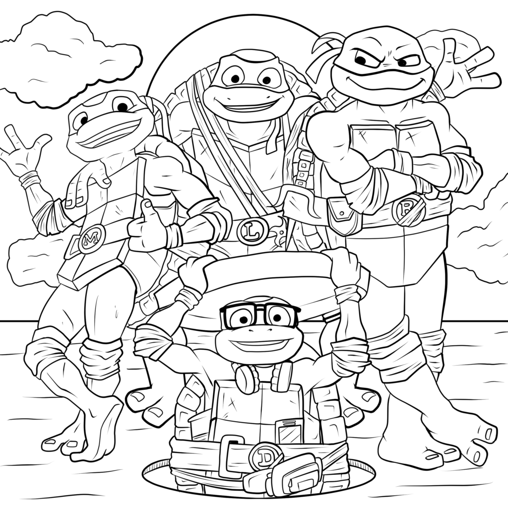 Tales of the teenage Mutant Ninja Turtles Full Team
