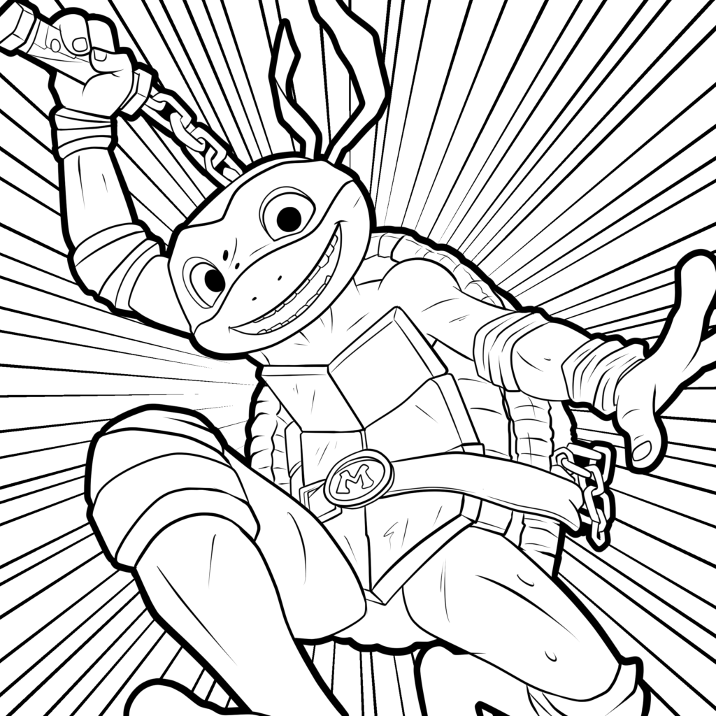 Tales of the teenage Mutant Ninja Turtles MIchelangelo