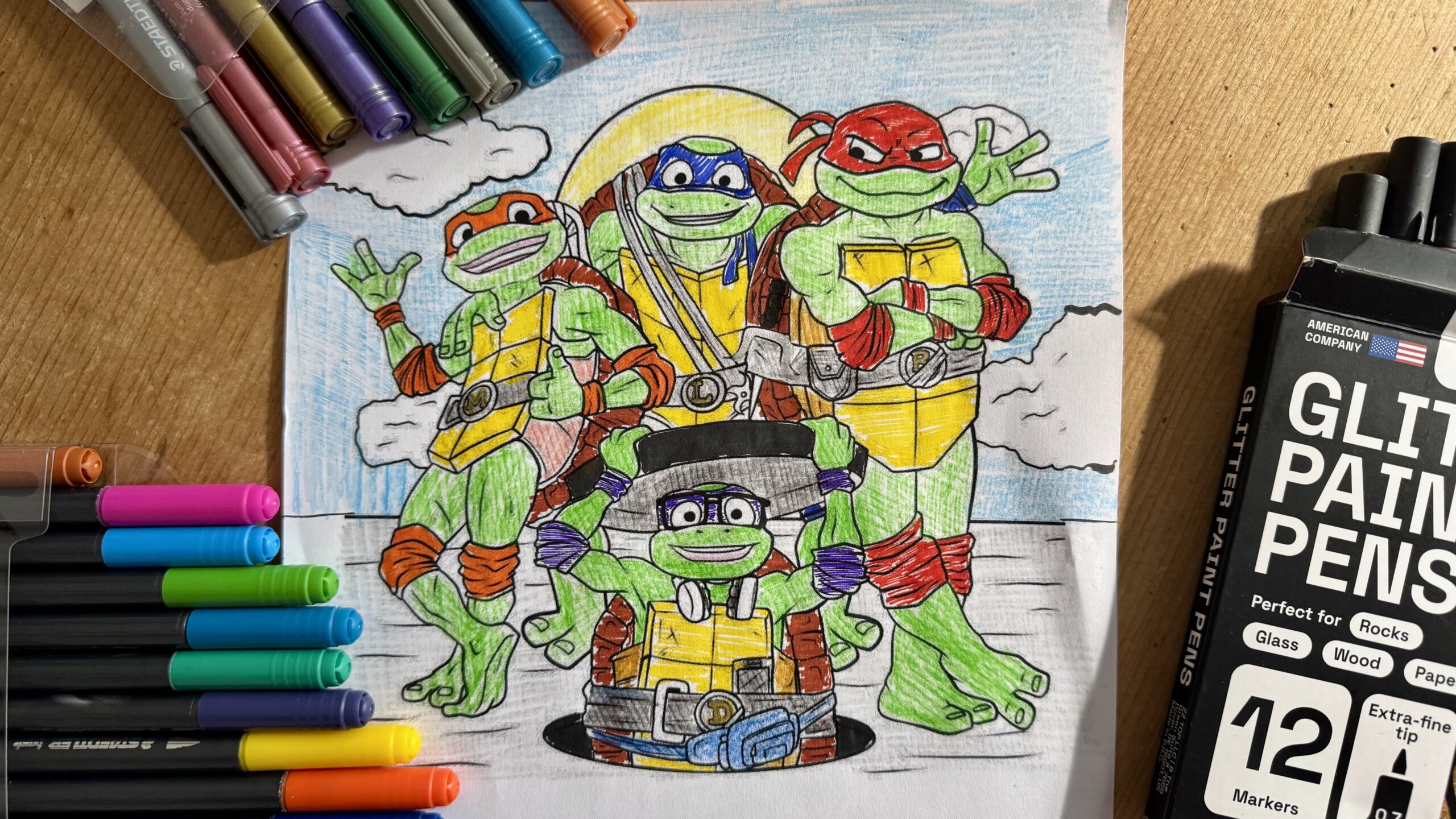 tales of teenage mutant hero turtle featuredcoloringpage