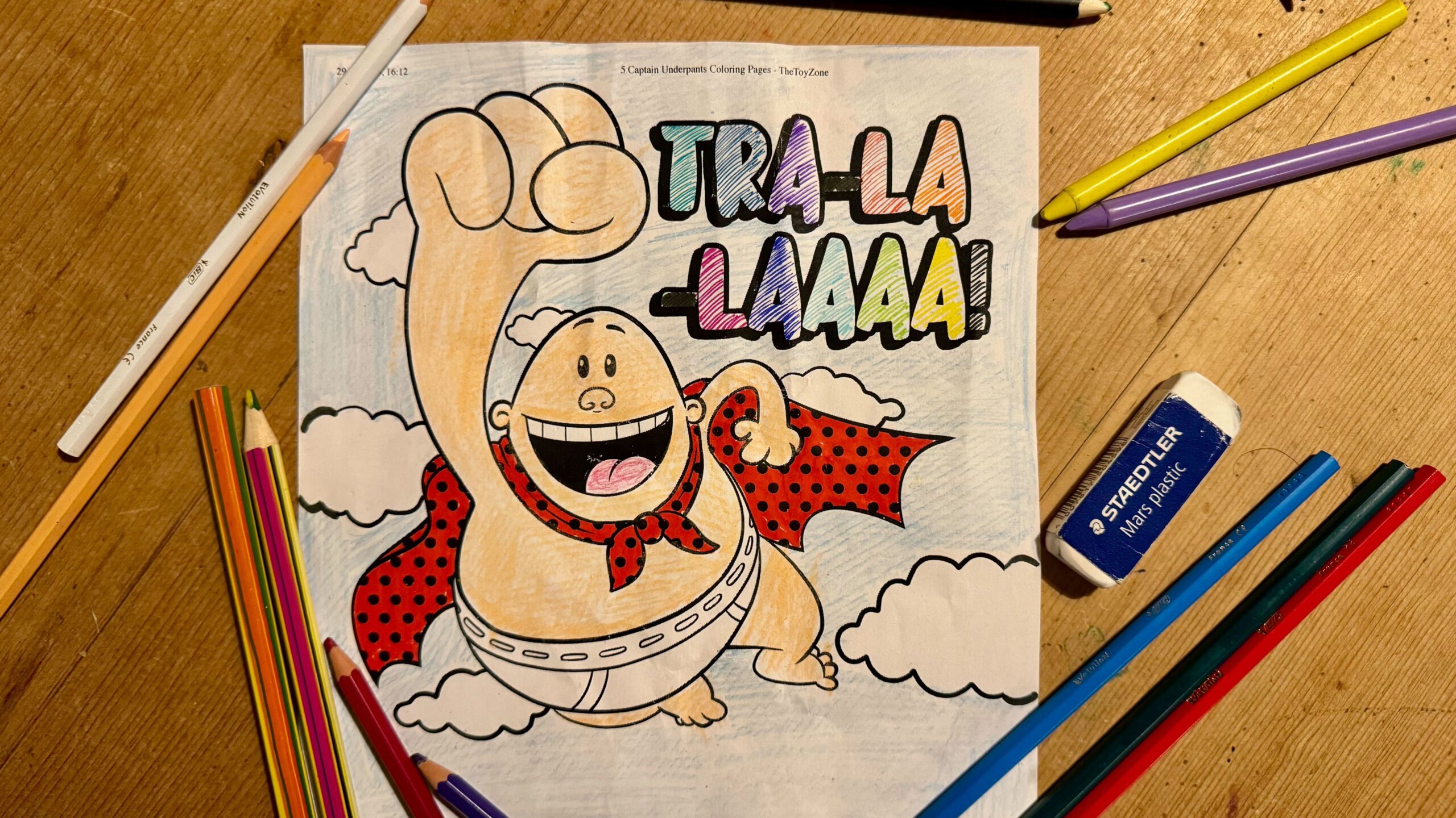 Captain Underpants coloring page