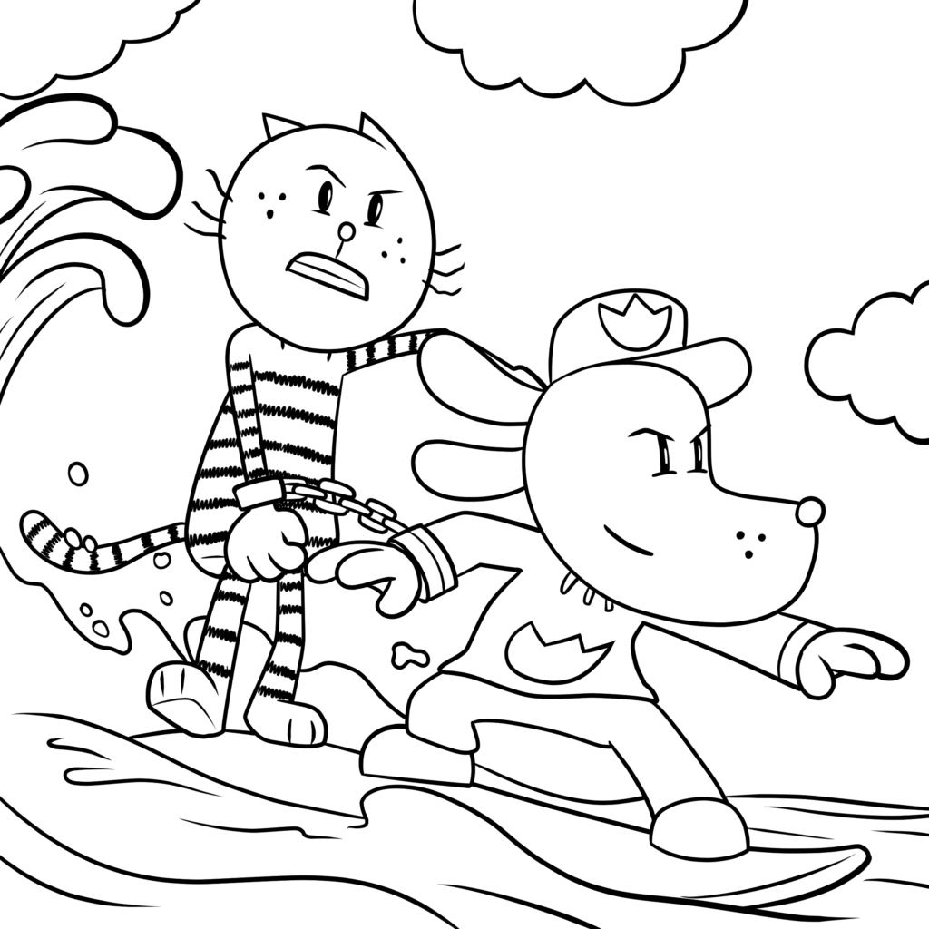 5 Dog Man Coloring Pages TheToyZone